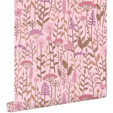 ESTAhome behangpapier - veldbloemen - roze - 50 x 900 cm - 131551 product