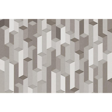 Sanders & Sanders fotobehangpapier - 3D-motief - grijs - 424 x 280 cm product