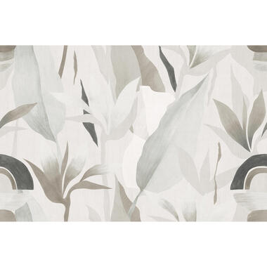 Sanders & Sanders papier peint panoramique - feuilles - gris - 424 x 280 cm product
