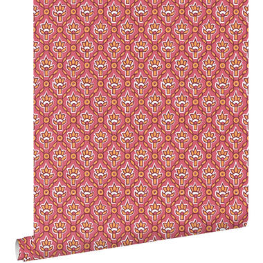 ESTAhome papier peint - fleurs vintage - rose - 50 x 900 cm - 131544 product