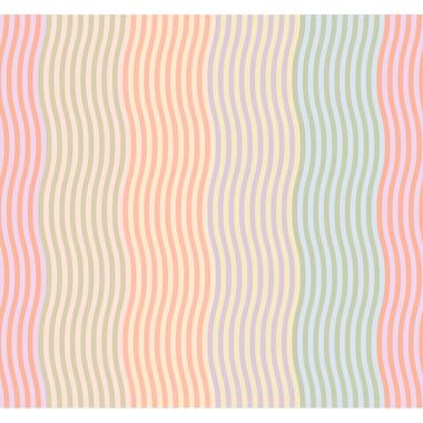 ESTAhome fotobehangpapier - zigzag motief - pastelkleuren - 300 x 279 cm product