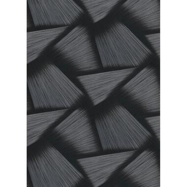 Erismann papier peint - motif graphique 3D - noir - 53 cm x 10.05 m product