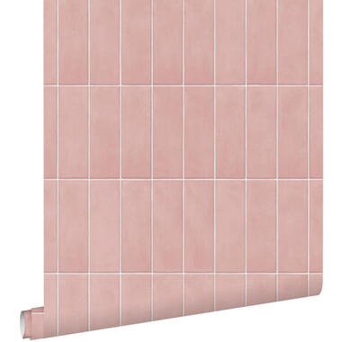 ESTAhome papier peint - motif de carrellages - rose clair - 50 x 900 cm product