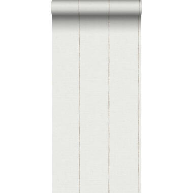 Sanders & Sanders behangpapier - geschilderde strepen - beige en wit product