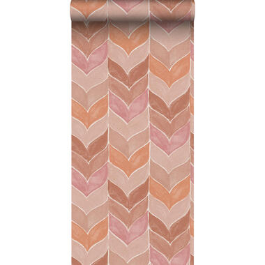 Sanders & Sanders papier peint - motif graphique - rose terracotta product