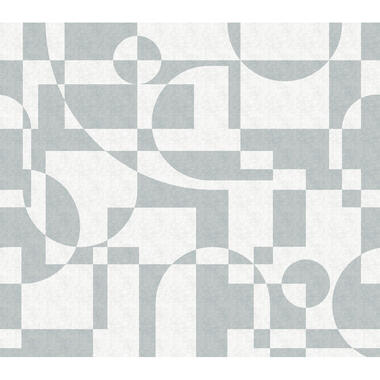 Sanders & Sanders papier peint panoramique - formes géométriques - bleu clair product