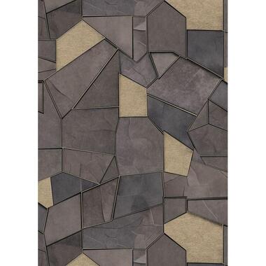 Erismann behangpapier - tegelmotief - bruin - 53 cm x 10.05 m - 662363 product
