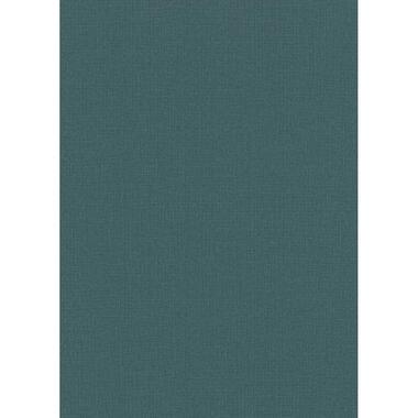 Erismann behangpapier - linnenstructuur - petrolblauw - 53 cm x 10.05 m product