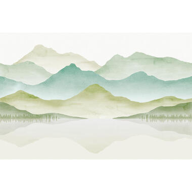 Sanders & Sanders papier peint panoramique - vue sur le lac - vert product