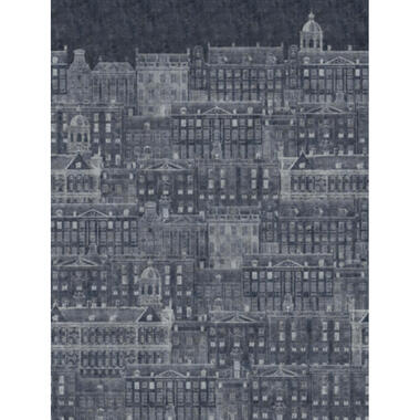 Sanders & Sanders fotobehangpapier - stadsgezicht - blauw - 212 x 280 cm product