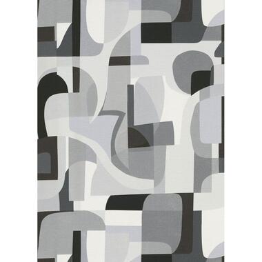 Erismann papier peint - formes géométriques - noir, blanc et gris product