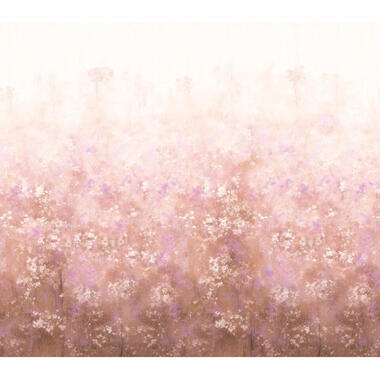 Sanders & Sanders fotobehangpapier - bloemetjes - roze en paars - 318 x 280 cm product