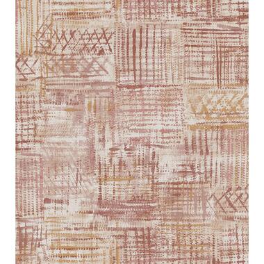 Sanders & Sanders behangpapier - grafisch motief - terracotta - 53 cm x 10,05 m product