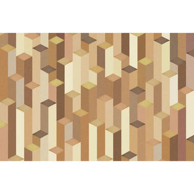 Sanders & Sanders fotobehangpapier - 3D-motief - bruin - 424 x 280 cm product
