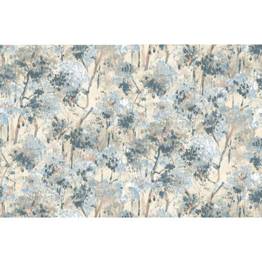 Sanders & Sanders fotobehangpapier - bloemmotief - blauw - 424 x 280 cm product