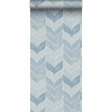 Sanders & Sanders behangpapier - grafisch motief - blauw - 53 cm x 10,05 m product