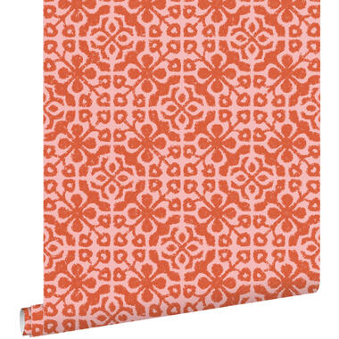 ESTAhome papier peint - carreaux de ciment - corail rouge - 50 x 900 cm product