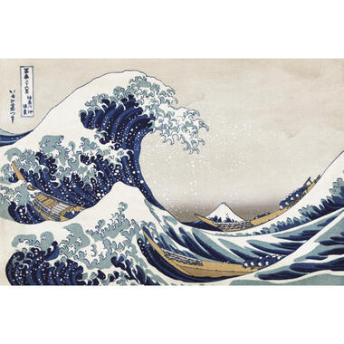 Sanders & Sanders fotobehangpapier - Japanse kunst - blauw - 424 x 280 cm product