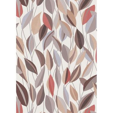 Erismann papier peint - feuilles - terracotta, gris et marron - 53 cm x 10.05 m product