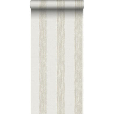 Sanders & Sanders papier peint - à rayures - beige et blanc - 53 cm x 10,05 m product