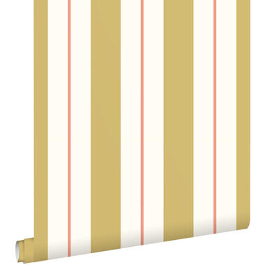ESTAhome behangpapier - strepen - okergeel en oranje - 50 x 900 cm product