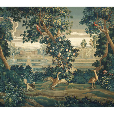 Sanders & Sanders fotobehangpapier - bosrijk landschap - groen - 318 x 280 cm product