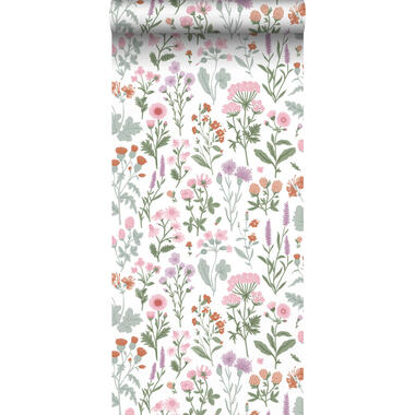 Sanders & Sanders papier peint - fleurs des champs - vert, rose et violet product