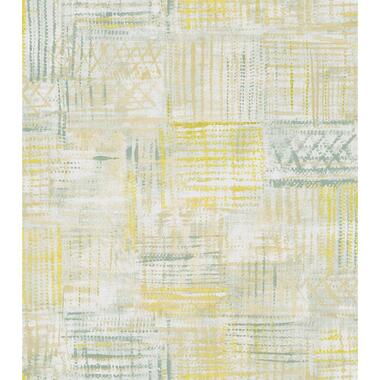 Sanders & Sanders papier peint - motif graphique - jaune et vert product