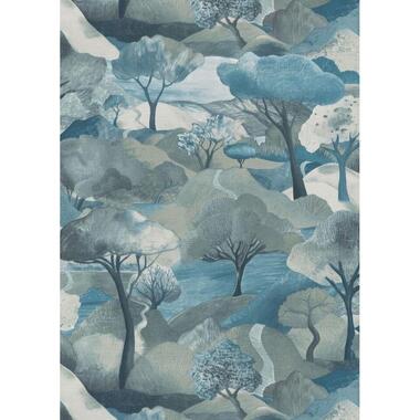 Erismann behangpapier - bomen - blauw - 53 cm x 10.05 m - 662446 product