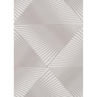 Erismann behangpapier - 3D grafisch motief - taupe - 53 cm x 10.05 m product