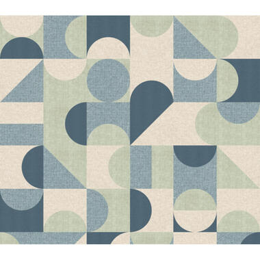Sanders & Sanders papier peint panoramique - cercles de style Bauhaus product