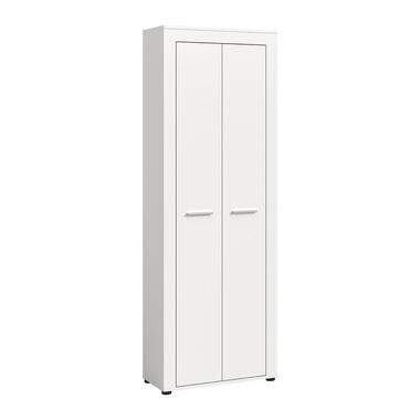 Hioshop Jam armoire de rangement 2 portes blanc product