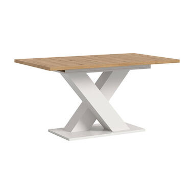 Hioshop Motion table de salle à manger pieds X 90x150/190 cm avec 1 product