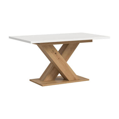 Hioshop Motion table de salle à manger pieds X 90x150/190 cm avec 1 product