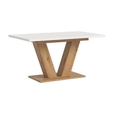 Hioshop Motion table de salle à manger pieds V 90x150/190 cm avec 1 product