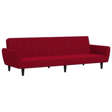 vidaXL - Canapé-lit à 2 places - Rouge - Velours product