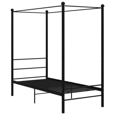 vidaXL - Hemelbedframe - Zwart - Metaal - 100 x 200 cm product