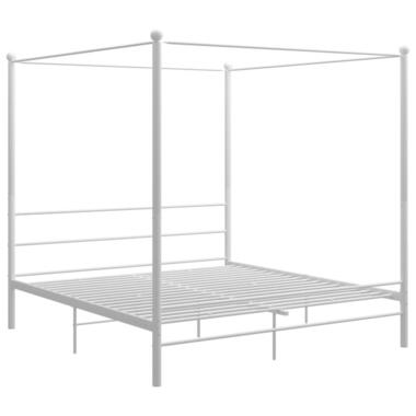 vidaXL - Hemelbedframe - Wit - Metaal - 180 x 200 cm product