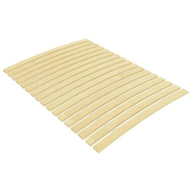 vidaXL - sommier à lattes - Marron - Bois - 90 x 200 cm - Avec 17 lattes product
