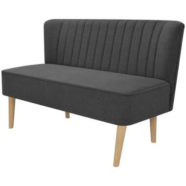 vidaXL - Bank - Donkergrijs - Stof - 117 x 55.5 x 77 cm product