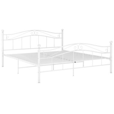 vidaXL - Bedframe - Wit - Metaal - 180 x 200 cm product
