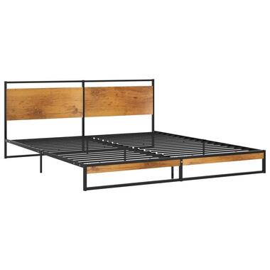 vidaXL - cadre de lit - Noir - Métal - 180 x 200 cm - Sans matelas product