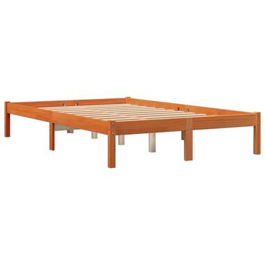 vidaXL - cadre de lit - Marron - Bois de pin - 140 x 200 cm - Sans matelas product