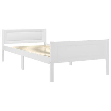 vidaXL - Bedframe - Wit - Grenenhout - 90 x 200 cm product
