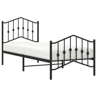 vidaXL - cadre de lit avec pied de lit - Noir - Acier - 90 x 200 cm product
