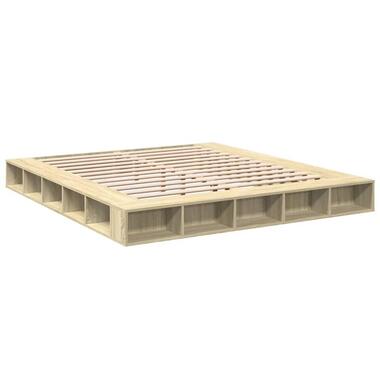 vidaXL - cadre de lit - chêne sonoma - Bois d'ingénierie - 180 x 200 cm product