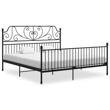 vidaXL - cadre de lit - Noir - Métal - 180 x 200 cm - Sans matelas product