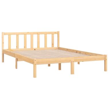 vidaXL - Btweepersoonsbedden - Bruin - Grenenhout - 140 x 200 cm product