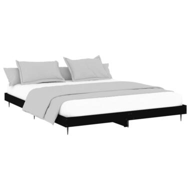vidaXL - Bedframe - Zwart - Spaanplaat - 180 x 200 cm product