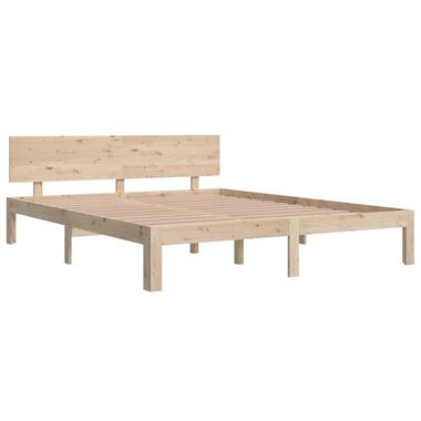 vidaXL - cadre de lit - Marron - Bois de pin - 160 x 200 cm - Sans matelas product